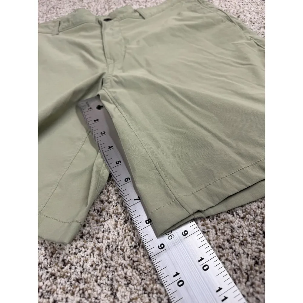 The North Face Men’s Olive Khaki Performance Chino Shorts Hiking Outdoor